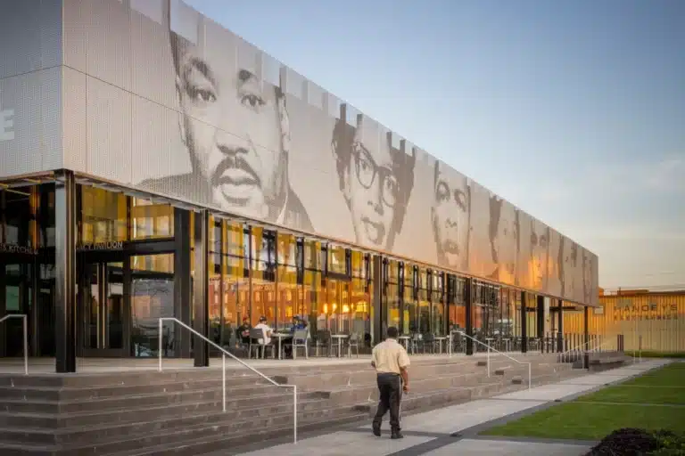 Zahner ImageWallSystem depicts images at the Legacy Pavilion for The Equal Justice Initiative