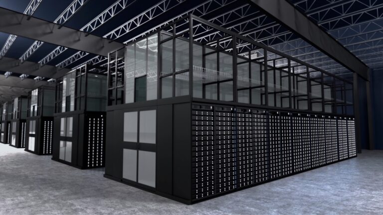 One of Nucor's data centers showcasing steel as the leading material used in construction.